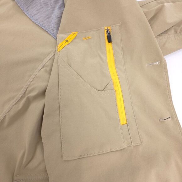 NEW Eddie Bauer Travex Travel Blazer Utility Jacket DWR Gorpcore Cargo Khaki 40 - Picture 5 of 12